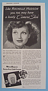 Vintage Ad: 1938 Woodbury Cold Cream w/ Rochelle Hudson (Image1)