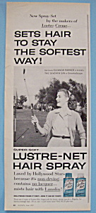Vintage Ad: 1957 Lustre-net Hair Spray W/eleanor Parker