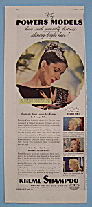 Vintage Ad: 1946 Kreml Shampoo W/ Powers Models
