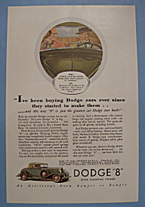 Vintage Ad: 1933 Dodge 8 (Image1)