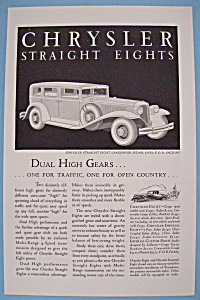 Vintage Ad: 1931 Chrysler Straight Eight