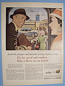 Vintage Ad: 1955 Hertz Rent A Car