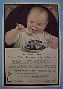 Vintage Ad: 1918 Baker's Cocoa
