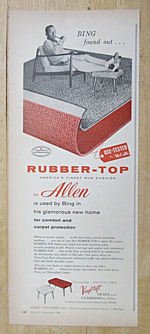 1958 Rubber Top By Allen With Bing Crosby
