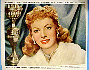1952 Lustre Creme Shampoo W/ Maureen O'hara