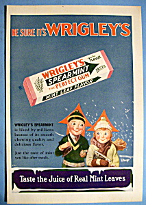 Vintage Ad: 1930 Wrigley's Spearmint Gum (Image1)