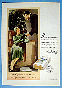 Vintage Ad: 1933 Chestefield Cigarettes