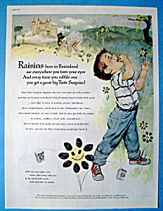 Vintage Ad: 1960 Raisins By Mary Mayo