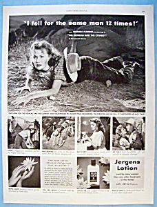 Vintage Ad: 1951 Jergens Lotion With Rhonda Fleming