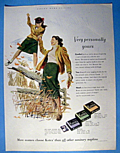 Vintage Ad: 1951 Kotex Sanitary Napkins