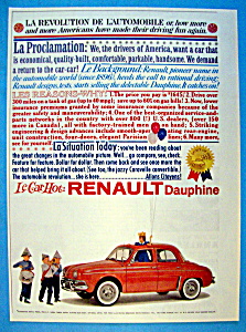 Vintage Ad: 1960 Renault Dauphine (Image1)