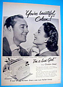 Vintage Ad: 1950 Lux Toilet Soap with Coleen Gray (Image1)