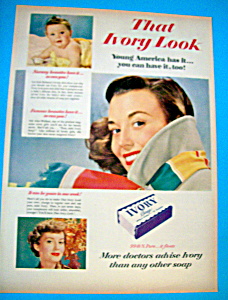1950 Ivory Soap With Lovely Woman & Little Baby