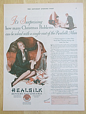 1926 Realsilk Hosiery & Lingerie with Woman & Pantyhose (Image1)