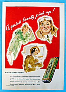 1935 Wrigley's Double Mint Gum with 3 Different Women (Image1)