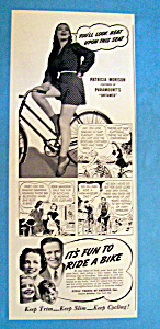 Vintage Ad: 1940 Ride A Bike With Patricia Morison