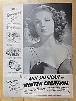 1939 Winter Carnival With Ann Sheridan