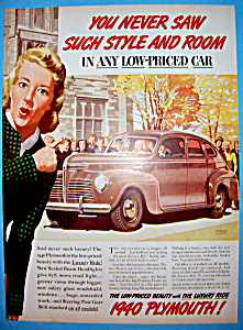 Vintage Ad: 1939 Plymouth