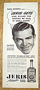 Vintage Ad: 1948 Jeris Hair Tonic W/dana Andrews