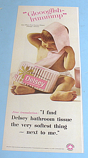 1965 Delsey Bathroom Tissue w/ Baby and Tissue (Image1)