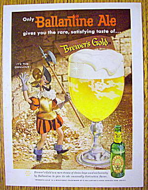 1958 Ballantine Ale With Soldier