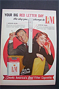 1955 L & M Cigarettes