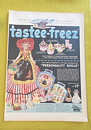 1956 Tastee Freez With A Variety Of Personality Dolls