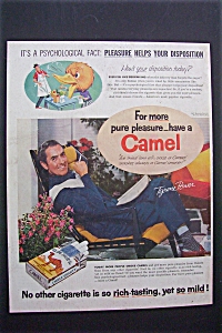 1955   Camel  Cigarettes  with  Tyrone  Power (Image1)