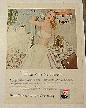 1953 Pepsi Cola (Pepsi) With Girl Dressing (Image1)