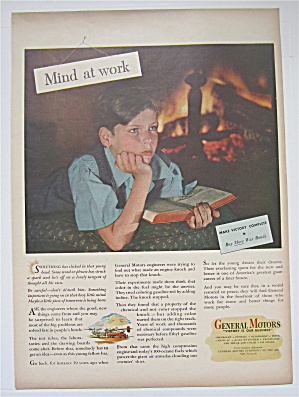 1945 General Motors With A Boy's Mind At Work