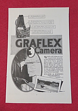 1917 Graflex Camera With Man Taking Pictures