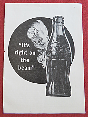 1944 Coca Cola (Coke) With Face Wearing Bottle Cap