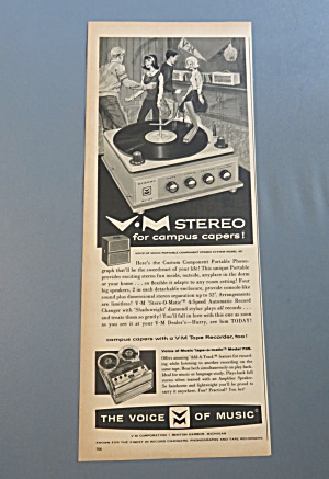 1962 V - M Stereo With Campus Caper W/tape Recorder