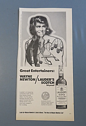 1975 Lauder's Scotch Whiskey With Wayne Newton