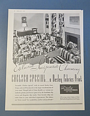 1940 Desley Fabrics With Chelsea Special Furniture