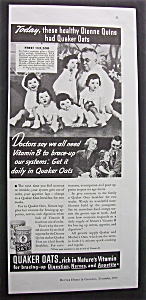 1936 Quick Quaker Oats With Dionne Quins & Dr Dafoe