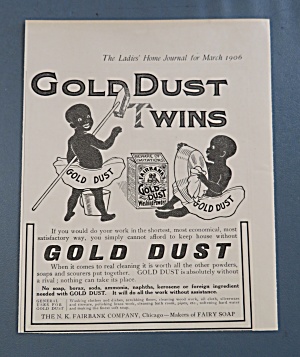 1906 Gold Dust Washing Powder With Gold Dust Twins
