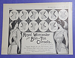 1902 Royal Worcester & Bon Ton Corsets With Women