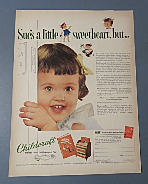 1953 Childcraft Plan With Lovely Little Girl Smiling