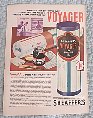 1943 Sheaffer's Voyager With V - Mail