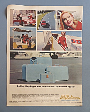 1966 Lady Baltimore Luggage With The Lady In Red