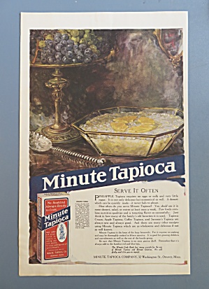 1920 Minute Tapioca With Bowl Of Tapioca Pudding
