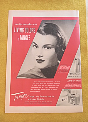 1956 Tangee Lipstick With Lovely Woman Smiling