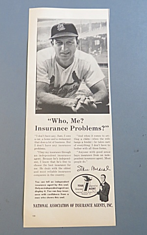 1960 National Association Of Insurance W/stan Musial