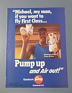 1991 Reebok Pump With Dominique Wilkins