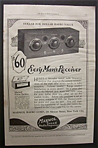 1925 Marwol Radio Receiver