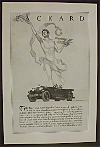 1926 Packard With A Man Holding Two Planes