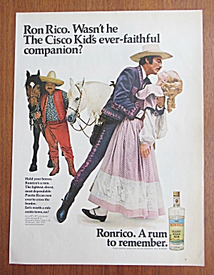 1968 Ronrico Rum With The Cisco Kid & His Companion