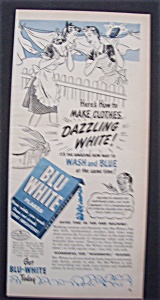 1947 Blu White Flakes