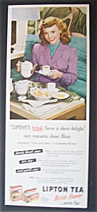 1945 Lipton Tea With Janet Blair